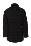 Moorer Black polyamide and polyurethane jacket for men - Composition: polyamide, polyurethane. Fastening: zipper, buttons. Country of manufacture: Italy. Care: specialized cleaning - photo 1