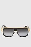 Balmain Men's square sunglasses with golden frame - Frame color: golden. black. titanium. Country of manufacture: Italy. Care: specialized cleaning - photo 1