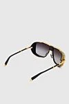 Men's square sunglasses with golden frame Balmain - Frame color: golden. black. titanium. Country of manufacture: Italy. Care: specialized cleaning - photo 4