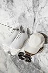 Kiton Men's white sneakers with logo on the tongue - Decoration: logo on the tongue. 90% cotton, 10% elastane. lacing. Country of manufacture: Italy. Care: specialized cleaning - photo 7