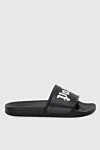 Palm Angels Sliders for women black with white logo - polyurethane. logo. Country of manufacture: Italy. Care: specialized cleaning - photo 1