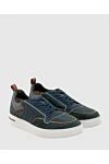 Loro Piana Gray nubuck sneakers for men - contrast sole. 100% nubuck. lacing. Country of manufacture: Italy. Care: specialized cleaning - photo 3