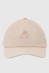 Loro Piana Women's pink cap with logo - Fastener: rubber band. Logo embroidery. 100% polyester. Country of manufacture: Italy. Care: specialized cleaning - photo 1