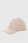 Loro Piana Women's pink cap with logo - Fastener: rubber band. Logo embroidery. 100% polyester. Country of manufacture: Italy. Care: specialized cleaning - photo 3