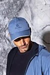 Men's blue cap with logo Loro Piana - logo embossing. Fastener: rubber band. 100% polyester. Country of manufacture: Italy. Care: specialized cleaning - photo 6