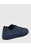 Blue nubuck sneakers for men Loro Piana - fur lining. 100% nubuck. lacing. Country of manufacture: Italy. Care: specialized cleaning - photo 4