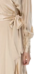 Zimmermann Women's long beige silk dress with long sleeves and a belt - long sleeves, asymmetric skirt with ruffles, belt at the waist. silk. Country of manufacture: Italy. Care: specialized cleaning - photo 5