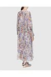 Women's dress purple with long sleeves and floral print Zimmermann - Decoration: Blouse sleeves with elastic cuffs, loose fit, V-neckline with center front buttons. 100% viscose. Country of manufacture: Italy. Care: specialized cleaning - photo 4