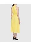 Yellow viscose dress for women Zimmermann - Fastener: belt. pleats, open shoulders, ties. 100% viscose. Country of manufacture: Italy. Care: specialized cleaning - photo 4