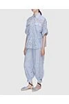 Zimmermann Pantsuit made of cotton and nylon blue for women - translucent pattern. 57% cotton, 43% nylon. Closure: zipper. two side pockets. Country of manufacture: Italy. Care: specialized cleaning - photo 3