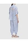 Pantsuit made of cotton and nylon blue for women Zimmermann - translucent pattern. 57% cotton, 43% nylon. Closure: zipper. two side pockets. Country of manufacture: Italy. Care: specialized cleaning - photo 4