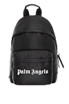 Palm Angels Рюкзак из нейлона и полиуретана черный мужской - логотип. полиуретан, нейлон. молния. Страна производитель: США. Уход: специализированная чистка - фото 1