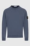 Stone Island Світшот з бавовни сірий чоловічий - нашивка з логотипом. бавовна. Країна виробник: Італія. Догляд: спеціалізоване чищення - фото 1