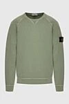 Stone Island Світшот з бавовни зелений чоловічий - нашивка з логотипом. бавовна. Країна виробник: Італія. Догляд: спеціалізоване чищення - фото 1