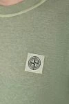 Stone Island Футболка з бавовни зелена чоловіча - нашивка з логотипом. 100% бавовна. Країна виробник: Італія. Догляд: спеціалізоване чищення - фото 5