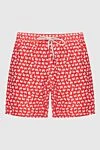 MC2 Saint Barth Swimming shorts for men red with an original pattern - original pattern. 100% polyester. drawstring. Country of manufacture: Italy. Care: specialized cleaning - photo 1