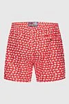 MC2 Saint Barth Swimming shorts for men red with an original pattern - original pattern. 100% polyester. drawstring. Country of manufacture: Italy. Care: specialized cleaning - photo 7