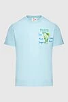 MC2 Saint Barth Blue cotton T-shirt for men - print. 100% cotton. Country of manufacture: Italy. Care: specialized cleaning - photo 1