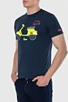 MC2 Saint Barth Футболка з графікою Vespa на грудях та яскравим акцентом у вигляді вишитої фрази - принт. 100% бавовна. Країна виробник: Італія. Догляд: спеціалізоване чищення - фото 3
