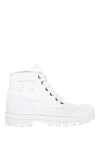 Celine White leather sneakers for women - logo. 100% genuine leather. lacing. Country of manufacture: Italy. Care: specialized cleaning - photo 1