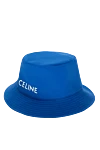 Celine Panama women's blue cotton with white logo - logo embroidery. cotton. Country of manufacture: Italy. Care: specialized cleaning - photo 3