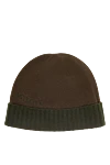 Kiton Green cashmere hat for men - logo. 100% cashmere. Country of manufacture: Italy. Care: specialized cleaning - photo 1