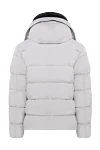 Moorer Gray polyamide down jacket for men - Optional: hood. Pockets: two side pockets, two inner pockets. Insulation: 100% down. Fastening: zipper, buttons. Composition: 100% polyamide. Country of manufacture: Italy. Care: specialized cleaning - photo 7