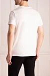 White cotton T-shirt for men Balmain - logo. 100% cotton. Country of manufacture: Italy. Care: specialized cleaning - photo 4