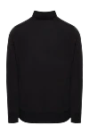 Polo with long sleeves made of wool black for men Loro Piana - Long sleeve. 100% wool. Buttons. Country of manufacture: Italy. Care: specialized cleaning - photo 6