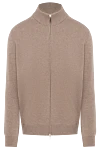 Enrico Mandelli Cashmere cardigan for men beige - 100% cashmere. Closure: zipper. Country of manufacture: Italy. Care: specialized cleaning - photo 1