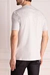 Gray cotton T-shirt for men Brunello Cucinelli - logo, melange. 100% cotton. Country of manufacture: Italy. Care: specialized cleaning - photo 4