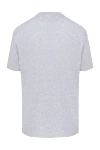 Gray cotton T-shirt for men Brunello Cucinelli - logo, melange. 100% cotton. Country of manufacture: Italy. Care: specialized cleaning - photo 6