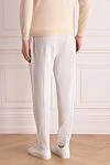 Sports pants for men made of cotton and polyamide gray Brunello Cucinelli - 94% cotton, 6% polyamide. Closure: Drawstring. Two side pockets, two back pockets. Country of manufacture: Italy. Care: specialized cleaning - photo 4