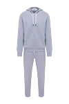Brunello Cucinelli Sports suit for men made of cotton and polyamide gray - Hood. 93% cotton, 7% polyamide. Closure: Drawstring, zipper. Four side pockets. Country of manufacture: Italy. Care: specialized cleaning - photo 1