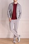 Sports suit for men made of cotton and polyamide gray Brunello Cucinelli - Hood. 93% cotton, 7% polyamide. Closure: Drawstring, zipper. Four side pockets. Country of manufacture: Italy. Care: specialized cleaning - photo 2
