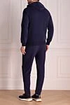 Sports suit for men made of cotton blue Brunello Cucinelli - Hood. 100% cotton. Closure: Drawstring, zipper. Four side pockets. Country of manufacture: Italy. Care: specialized cleaning - photo 4