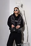 Brunello Cucinelli Жилет із нейлону пуховий чорний жіночий - капюшон. 100% нейлон. блискавка, куліска. дві бічні кишені на кнопках. Утеплювач: пух. Країна виробник: Італія. Догляд: спеціалізоване чищення - фото 7
