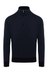 Loro Piana Cashmere tee for men blue - 100% cashmere. Closure: zipper. Country of manufacture: Italy. Care: specialized cleaning - photo 1