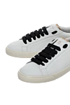 Dolce & Gabbana Women's leather sneakers with black laces and logo in white - Decoration: logo on the tongue, logo on the sole. leather. lacing. Country of manufacture: Italy. Care: specialized cleaning - photo 5