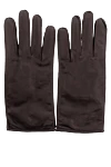 Seraphin Gloves made of genuine leather brown men's - 100% genuine leather. Country of manufacture: Italy. Care: specialized cleaning - photo 1