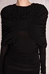 Giuseppe Di Morabito Black viscose dress for women - textured top. 94% viscose, 6% elastane. Country of manufacture: Italy. Care: specialized cleaning - photo 5