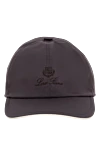 Loro Piana Кепка из полиэстера фиолетовая мужская - логотип. 100% полиэстер (PL). Страна производитель: Италия. Уход: специализированная чистка - фото 1