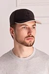 Кепка из полиэстера фиолетовая мужская Loro Piana - логотип. 100% полиэстер (PL). Страна производитель: Италия. Уход: специализированная чистка - фото 2