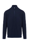 Loro Piana Cashmere tee for men blue - 100% cashmere. Closure: zipper. Country of manufacture: Italy. Care: specialized cleaning - photo 1