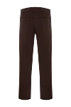 Men's brown jeans made of cotton and polyurethane Scissor Scriptor - Decor: logo. Composition: 98% cotton, 2% polyurethane. Closure type: Zipper, buttons. Pockets: three front pockets, two back pockets. Country of manufacture: Italy. Care: specialized cleaning - photo 6