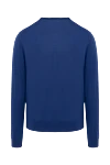 Men's blue long sleeve wool jumper Cesare di Napoli - 100% wool. Country of manufacture: Italy. Care: specialized cleaning - photo 6