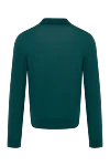 Men's high-collar stand-up jumper made of wool green Cesare di Napoli - High collar stand. 100% wool. Country of manufacture: Italy. Care: specialized cleaning - photo 6