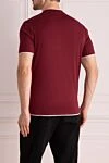 Футболка из хлопка мужская бордовая Brunello Cucinelli - окантовка воротника. 100% хлопок. Страна производитель: Италия. Уход: специализированная чистка - фото 4