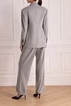 Gray wool pantsuit for women Brunello Cucinelli - 100% wool. Closure: buttons. two side pockets. Country of manufacture: Italy. Care: specialized cleaning - photo 4
