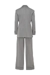 Gray wool pantsuit for women Brunello Cucinelli - 100% wool. Closure: buttons. two side pockets. Country of manufacture: Italy. Care: specialized cleaning - photo 6